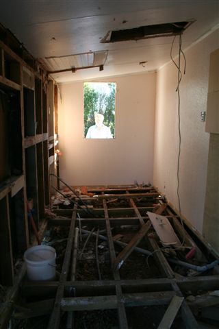 the old bathroom now!