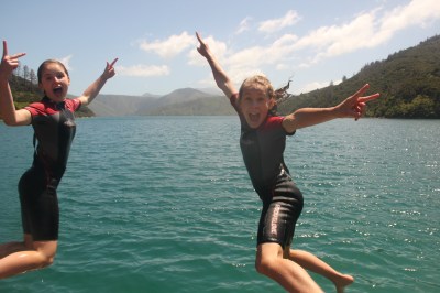 Of course bombing off the jetty was a fun experience!