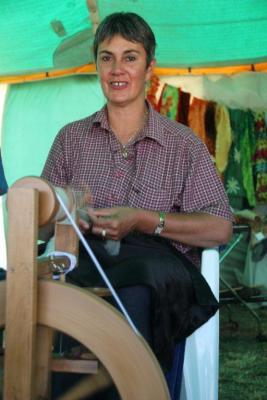 One of the Takapau School teachers hard at work 