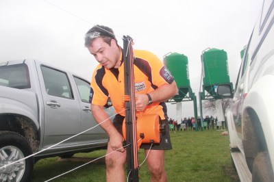 Cole competing in the AgriSports of the Young Farmer Contest Grand Final in 2011